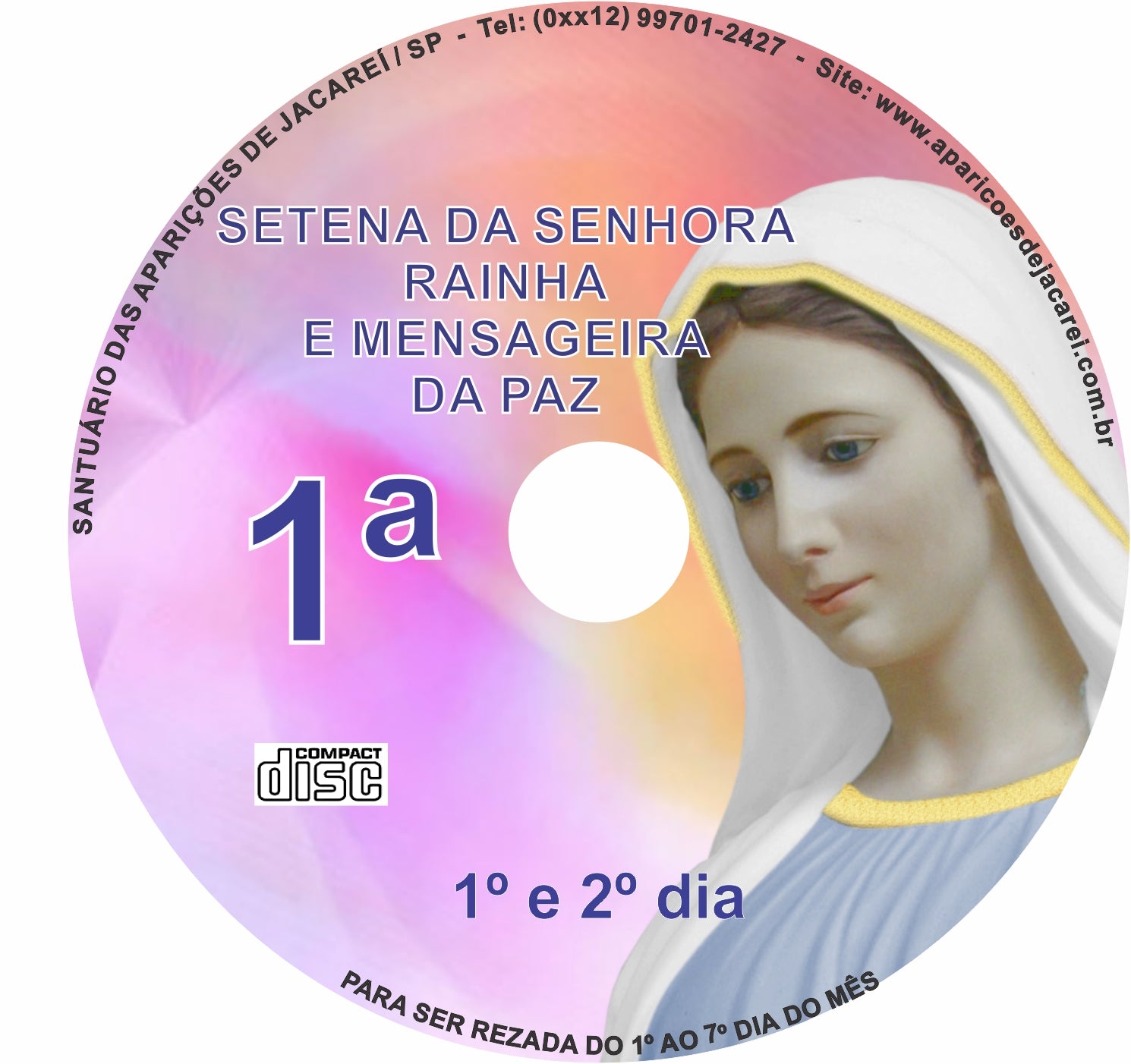 CD Setena Rainha e Mensageira da Paz 1 CD Setena Rainha e Mensageira da Paz 1